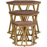  Stolići za kavu Smeđa 55 x 55 x 50 cm Čvrsto drvo manga | Eponuda.com