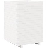  Vrtna sadilica bijela 50x50x72,5 cm od masivne borovine | shoptok.hr