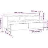 TV ormarić boja betona 100x34 5x44 5 cm od konstruiranog drva | shoptok.hr