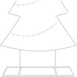  Metalno božićno drvce sa stalkom KUOPIO 180 cm Čelik Bijela 80 x 30 x 180 cm | shoptok.hr