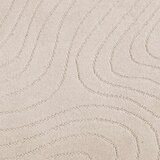  Tepisi za područja Četvrtasti HUARTE Bež 240 x 240 cm Poliester - Bež 240 x 240 cm Uzorak vala | shoptok.hr