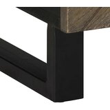  Stolić za kavu crni 100 x 54 x 40 cm od masivnog drva manga Crna | shoptok.hr