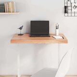 Stolna ploča svjetlosmeđa 80 x 60 x 6 cm tretirana hrastovina | shoptok.hr