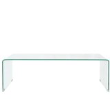 Stolić za kavu od kaljenog stakla 98 x 45 x 30 cm prozirni | Eponuda.ba