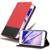 Cadorabo Ohišje, združljiv z Apple v rdeči črni barvi - zaščitni pokrov z magnetnim zapiranjem, stoječo funkcijo in režo za kartico, (20593065) | Shoptok.si