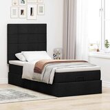 vidaXL otomanski okvir kreveta s madraca crni 80x200cm od tkanine | shoptok.hr