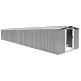 vidaXL Vrtna lopa siva 257x779x181 cm pocinkano jeklo Cene