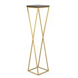  Stalak za cveće LOFT 100x24 cm zlatna/crna | Eponuda.com