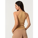 Dewberry Z2022 WOMEN'S KROP BLOUSE-ON CAMEL | Shoptok.si