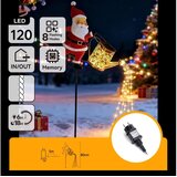 Aigostar LED spoljašnja božićna dekoracija 120xLED/8 funkcija 80 cm IP44 Santa/topla bela Cene