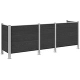  Ograda za kante za smeće Siva 315 x 85 x 115 cm Aluminij i WPC | shoptok.hr