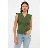 Trendyol Khaki Bone Button Detailed Blouse | shoptok.hr