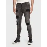 Brave Soul Jeans hlače MJN-RAYTON Siva Skinny Fit