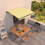  Tenda na automatsko uvlačenje 350 x 250 cm žuto-bijela Cijene