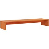 vidaXL Stalak za monitor voštano smeđi 100x27x15cm od borovine | shoptok.hr