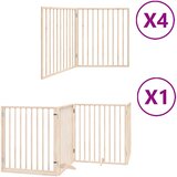  Vrata za pse s vratašcima 12 panela sklopiva 960 cm drvo topole | shoptok.hr