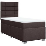  Krevet s oprugama i madracem tamnosmeđi 80x200 cm od tkanine | shoptok.hr
