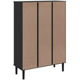  Regal za knjige SENJA izgled ratana crni 90x35x130 cm borovina | shoptok.hr