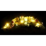  Božićni luk s LED svjetlima zeleni 90 cm PVC | shoptok.hr