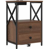  Noćni ormar Smeđi hrast 40 x 31 x 60 cm Konstruirano drvo | shoptok.hr