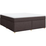 vidaXL Box spring postelja z vzmetnico temno rjava 180x200 cm blago, (21306230) | Shoptok.si