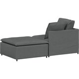 Modularna sofa s podnožjem i jastucima, tkanina, tamno siva | shoptok.hr