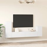  4-dijelni set TV ormarića bijeli od konstruiranog drva | shoptok.hr