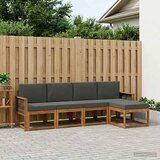  Set vanjskih sofa 5 pcs Prirodna i antracit Poliester | Eponuda.com