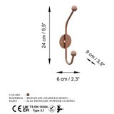 WALLXPERT metalna zidna kuka bakarna boja rhino c | ePonuda.com