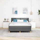  Krevet s opruga kutije Tamno siva 190 x 140 cm tkanina | shoptok.hr