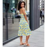 Gemre Yellow spaghetti strap dress Michelino | Shoptok.si
