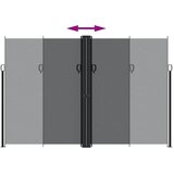 Bočna tenda na uvlačenje crna 220 x 600 cm | Eponuda.ba