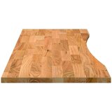 vidaXL Mizna plošča rjava 140x50x2,5 cm trdna hrastovina pravokotna | Shoptok.si