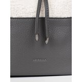 Shelvt Grey women's handbag with lamb fur | shoptok.hr