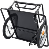 Prikolica za bicikl 130 x 73 x 48,5 cm čelična crna | shoptok.hr