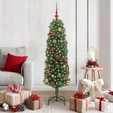 vidaXL Umestno božično drevo Zelena 150 cm PVC in Jeklo in Plastika | Shoptok.si
