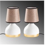 Opviq Set stonih lampi 8022, 17x17x33 cm, IP20, 2 komada, Bijelo-smeđa | Eponuda.ba
