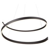 CINQUE Crna LED viseća svjetiljka s metalnim sjenilom ø 75 cm Cinardi – | shoptok.hr
