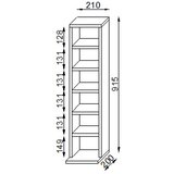 XXXL Regal Elementa, Barva Hrasta | Shoptok.si