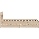 vidaXL Okvir kreveta bez madraca 100x200 cm konstruirano drvo | shoptok.hr
