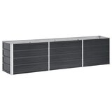  Povišena vrtna gredica pocinčani čelik 240x40x45 cm antracit | shoptok.hr