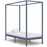  Okvir za krevet s baldahinom od borovine sivi 100 x 200 cm | shoptok.hr