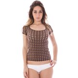 A-STYLE BROWN WOMAN EXTERNAL T-SHIRT | Shoptok.si