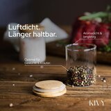 KIVY 12x Kozarčki za začimbe z bambusovim pokrovom 150ml | Shoptok.si