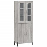  Visoka komoda siva sonome 69,5x34x180 cm od konstruiranog drva | shoptok.hr