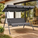 Multi Garden vrtna ljuljačka za 3 osobe s čeličnim okvirom, siva | shoptok.hr