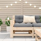  Vrtna sofa s naslonom za ruke i jastukom od masivne borovine | shoptok.hr