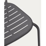 Kave Home Temno siv kovinski vrtni stol Brai – | Shoptok.si