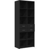 Maison Chic Visoka omara - Komoda - Predalnik črna 70x42,5x185 cm inženirski les, (21718704) Cene