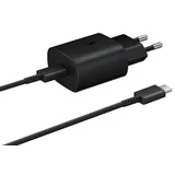 kućni punjač super fast 25W/3A za samsung pd + kabal type-c na type c crni hq
